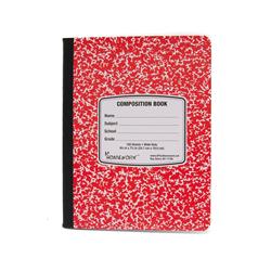 2335164 Marble Composition Book - Red, Case Of 48