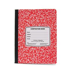 2335517 Composition College Ruled Notebook - Red, Case Of 48