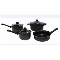 2333312 Carbon Steel Non-stick Cookware Set - Black - Pack Of 7 Case Of 2