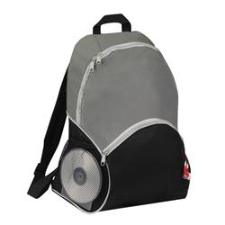 2333738 16 In. Classic Backpack With 2 Side Mesh Pockets - Grey, Case Of 25