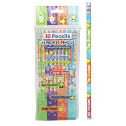 2332536 No. 2 Wood Free Printed Pencil With Eraser - Pack Of 10, Case Of 36