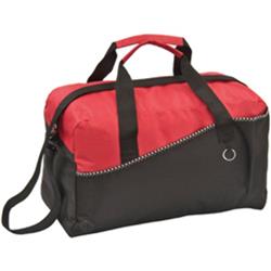 2333751 Fashion Duffle Bag - Black & Red, Case Of 24