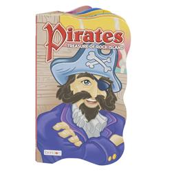 UPC 697675012225 product image for 2332763 Pirates Treasure of Rock Island Die Cut Board Book 5X8" Case of 48 | upcitemdb.com