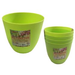 2334197 4.3 In. Small Flower Pot - Green, 4 Piece - Case Of 24