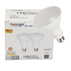 2335431 11w Led Dimable Soft Lightbulb - White, Pack Of 2 - Case Of 9