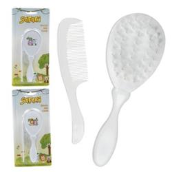2326799 Baby White Brush & Comb Set, Pack Of 2 - Case Of 144