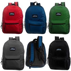 2338631 17 In. Assorted Color Classic Premium Backpacks - Case Of 24