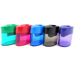 Pencil & Crayon Double Hole Sharpener, Assorted Color - Case Of 500