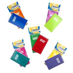 2338808 3 X 5 In. 50 Sheet Assorted Color Memo Books, Pack Of 5 - Case Of 72