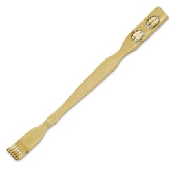 2338175 18 In. Wooden Back Scratcher With Massager, Natural - Case Of 240