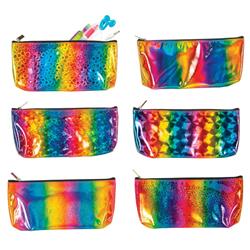 2339351 Assorted Color Rainbow Prism Pencil Pouches - Case Of 36
