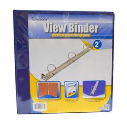 1989625 2 In. Clear View Pocket Binder, Blue - Case Of 12
