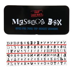 2339336 Top Secret Magnetic Message Spy Boxes - Case Of 24