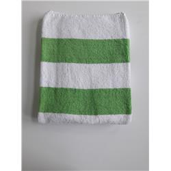30 X 70 In. Cabana Stripe Beach Towel, Green Stripe - Case Of 24