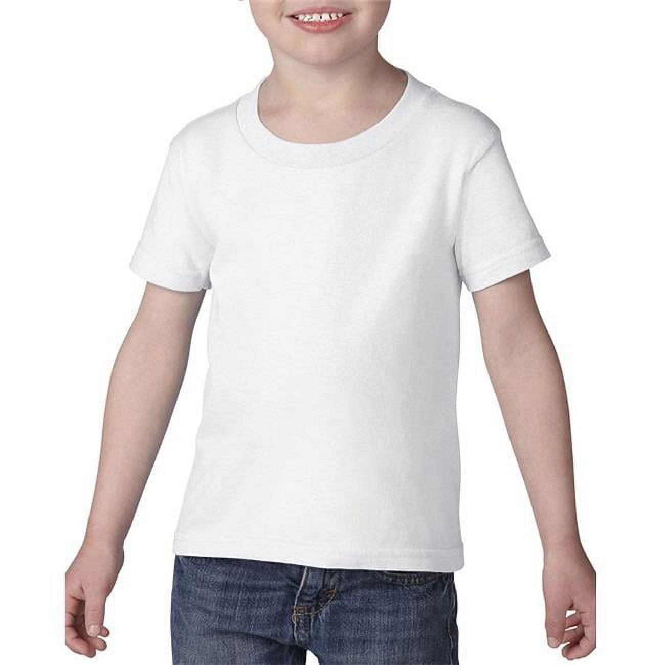 Gildan First Quality 5100p Heavy Cotton Toddler T-shirt, White - Extra Large - Case Of 12
