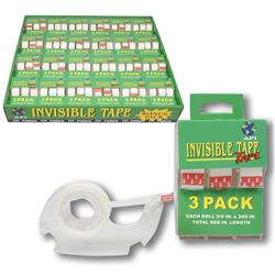 2332881 Clear 300 In. Invisible Tape, Pack Of 3 - Case Of 144