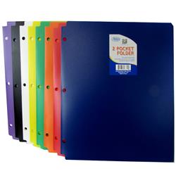 2337931 9.5 X 11.5 In. Poly Folder, Assorted Color - Case Of 100