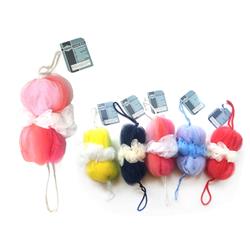 Large Body Scrubber Loofah, Assorted Color - Case Of 48