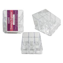 2337065 Clear Acrylic Cosmetic Organizer With 9 Compartments - Case Of 48