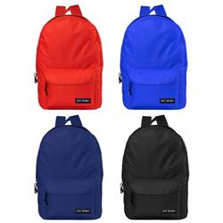 2339436 17 in. Basic Backpacks, Assorted Color - Case of 48