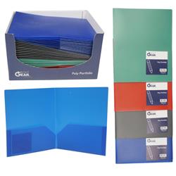 2337262 11 X 25 In. 2 Pocket Folder, Assorted Color - Case Of 200