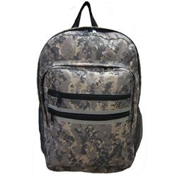 2339221 20 In. Classic Multi Pocket Backpack, Grey Camo - Case Of 24
