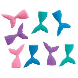 Assorted Color Mermaid Tail Erasers - Case Of 96