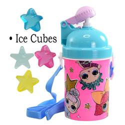 2336874 14 Oz Canteen With Reusable Ice Cubes, Pink & Blue - Case Of 96