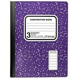 2317476 3-subject Composition Book, Assorted Color - Case Of 12