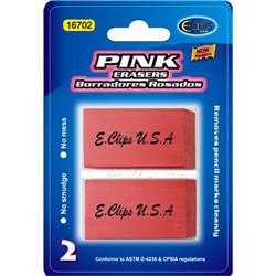 2339555 Large Pink Erasers, Traditional Pink, Pack Of 2 - Case Of 24