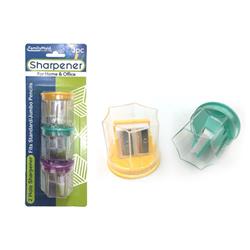 2340477 2 Hole Steel Bladepencil Sharpeners With Waste Container - 3 Piece - Case Of 24