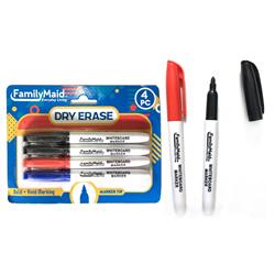 2340491 Dry Erase Markers, Assorted Color - 4 Piece - Case Of 24