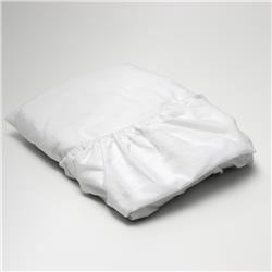 100 Percent Cotton Box Baby Crib Sheets, White - Case Of 24