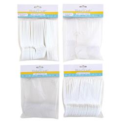 2340216 Plastic Cutlery - Fork, Spoon & Mixed Bag - 36 Count- Case Of 72