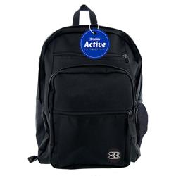 2340107 17 In. Bazic Premium Active Backpack, Black - Case Of 12