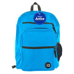 2340110 17 In. Bazic Premium Active Backpack, Cyan - Case Of 12