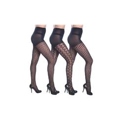 Womens Fashion Textured Tights - 3 Per Per Pack- Assorted Size - Case Of 12