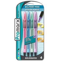 2324231 Grip Dx Ballpoint Pens Fashion, Assorted Color - 4 Count - Case Of 48