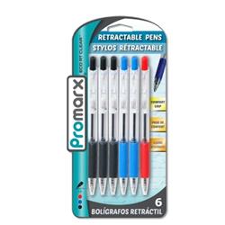 2324239 Eco Rt Clear Pens 3 Color - 6 Count - Case Of 48