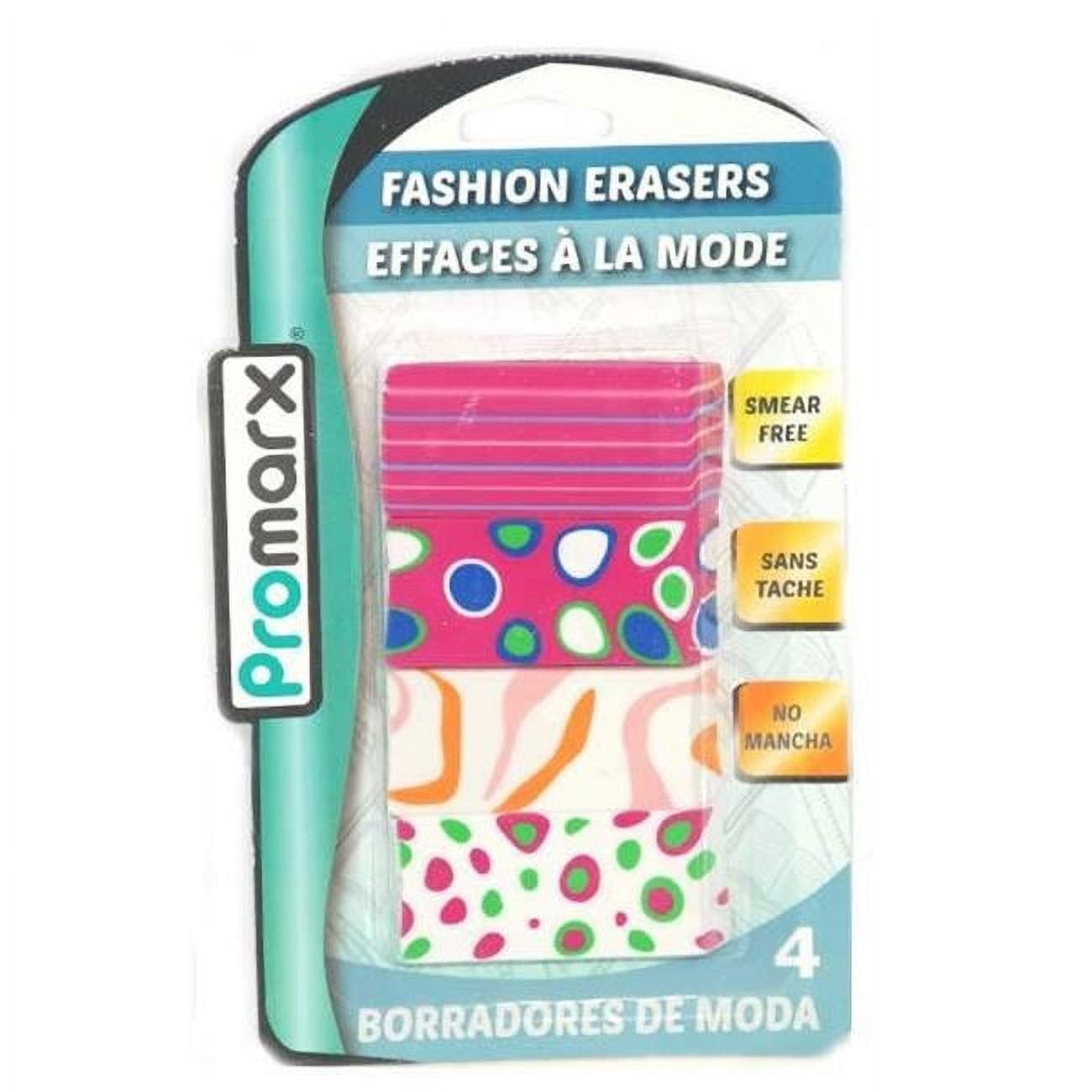 2324290 Fashion Erasers - 4 Count - Case Of 48