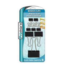 2324294 Binder Clips, Assorted Color - 8 Count - Case Of 24