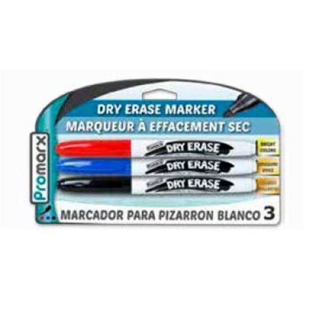 2324303 Dry Eraser Markers, Black, Blue & Red - Case Of 48