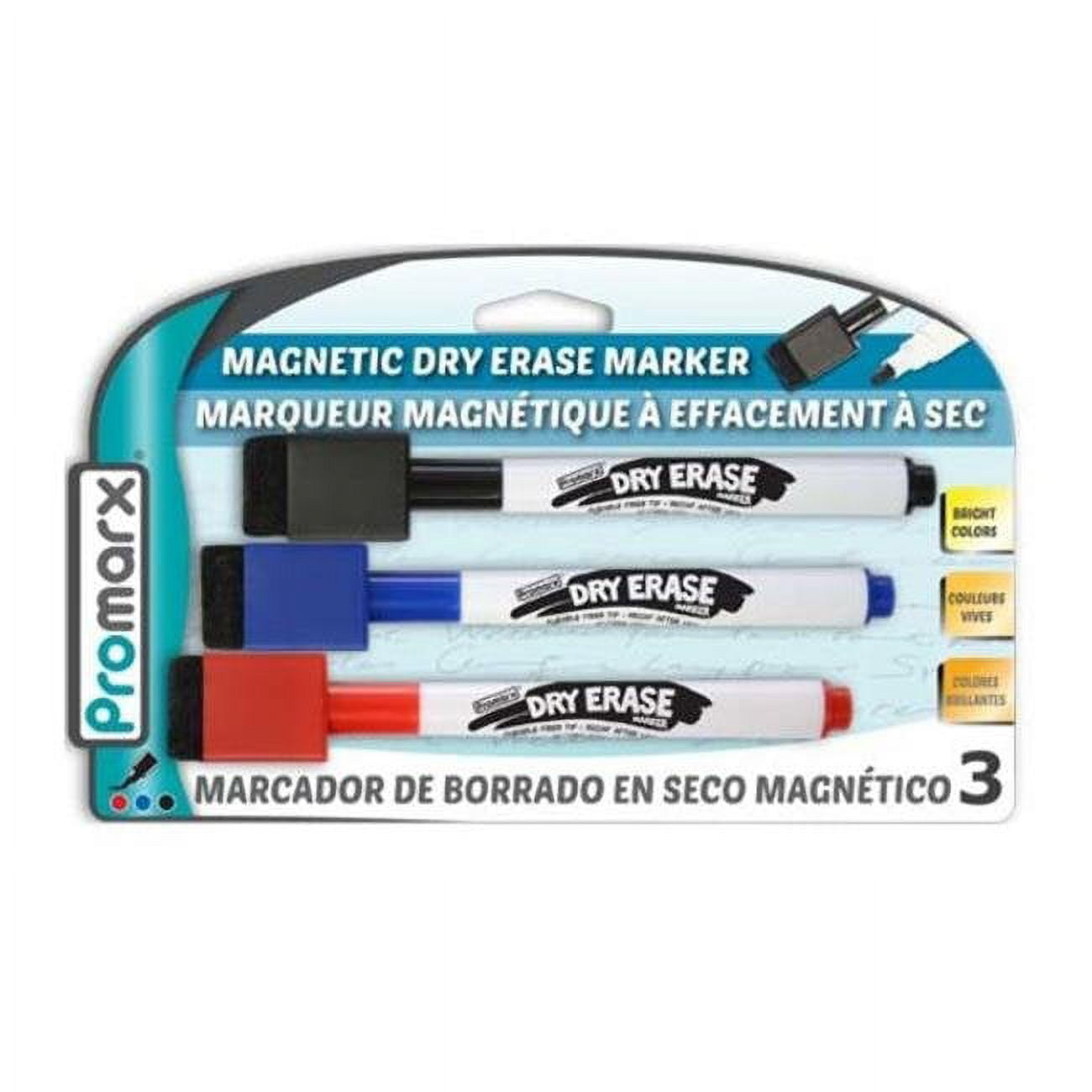 2324304 Magnetic Dry Eraser Marker 3, Assorted Color - Case Of 48