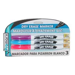 2324306 Dry Eraser Markers, Blue, Pink & Purple - Case Of 48