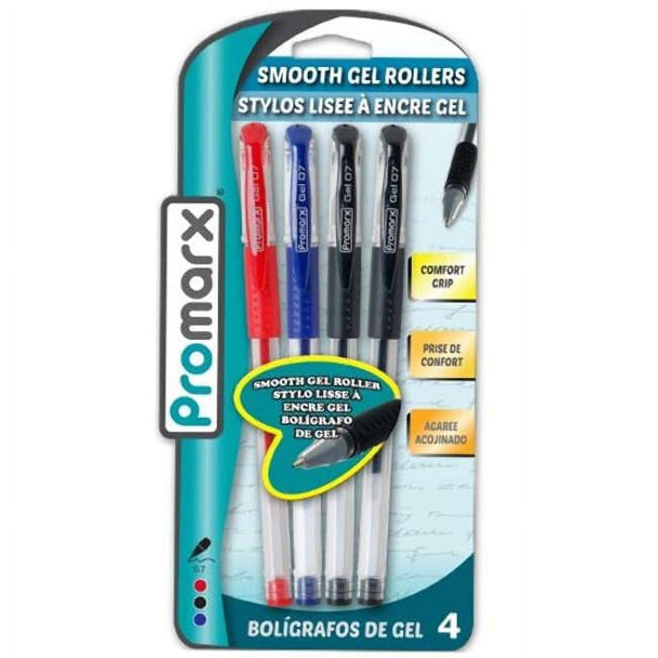 2324350 Gel Rollers Pen, Assorted Color - 4 Count - Case Of 48