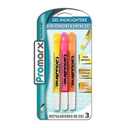 2324356 Gel Highlighter, Assorted Color - 3 Count - Case Of 48