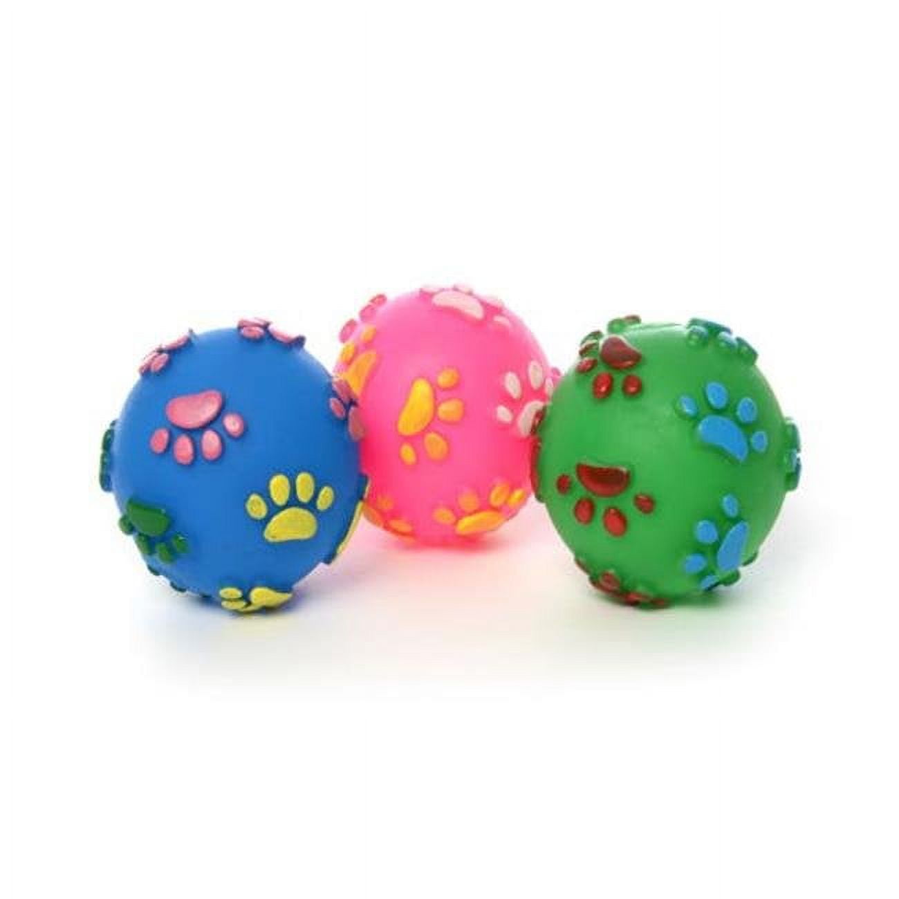 2324466 Pet Squeaky Ball Toy, 3 Colors - Case Of 80