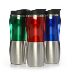 2324500 14 Oz Portable Coffee Mug, 3 Colors - Case Of 24