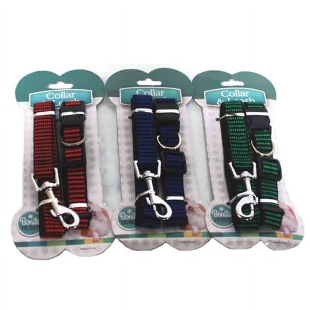 2324601 Leash & Dog Collar, 3 Colors - Case Of 48