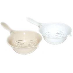 2324644 3.66 In. Plastic Colander With Handle, 2 Colors - Case Of 24